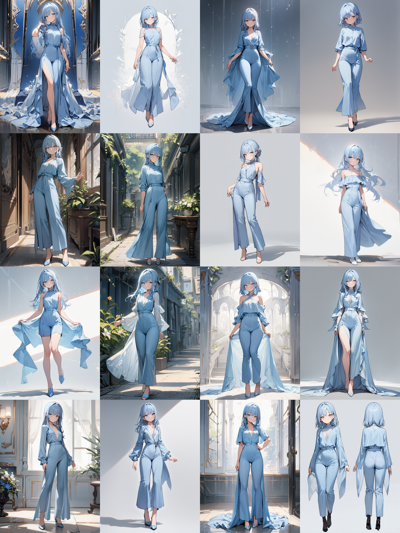 ワンピースを着たキャラクターを出力するプロンプトと出力結果:画像12