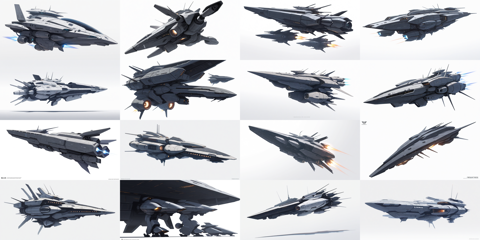WAI-NSFW-Illustrious v12.0 - SF的な宇宙船、宇宙戦艦 を生成するプロンプト・画像生成結果:画像2