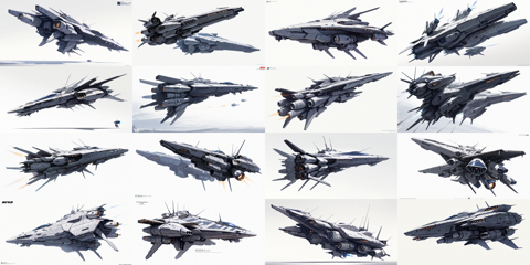 Nova Anime XL v5.5 - SF的な宇宙船、宇宙戦艦 を生成するプロンプト・画像生成結果:画像3