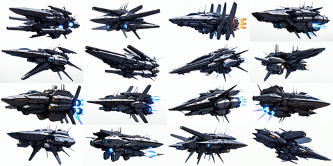 Song Mix v1.5 - SF的な宇宙船、宇宙戦艦 を生成するプロンプト・画像生成結果:画像7