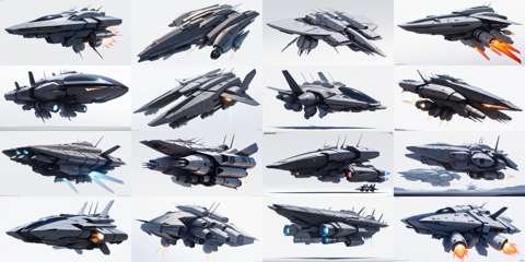 richyrichmix v1.0 - SF的な宇宙船、宇宙戦艦 を生成するプロンプト・画像生成結果:画像8