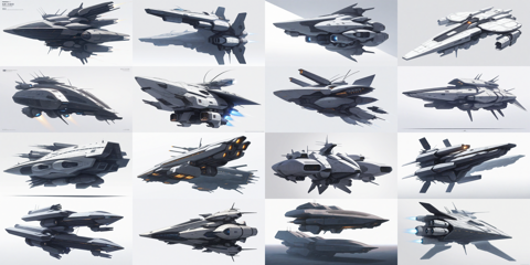 Dvine v3.4 - SF的な宇宙船、宇宙戦艦 を生成するプロンプト・画像生成結果:画像11