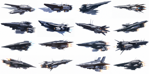Amanatsu v1.1 - SF的な宇宙船、宇宙戦艦 を生成するプロンプト・画像生成結果:画像14