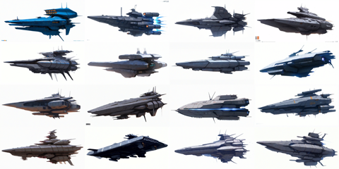 Obsession Vpred 1.1 - SF的な宇宙船、宇宙戦艦 を生成するプロンプト・画像生成結果:画像17