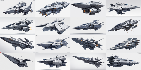SteinCustom v4 - SF的な宇宙船、宇宙戦艦 を生成するプロンプト・画像生成結果:画像26