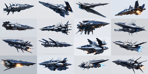 NAIXL_MMMMix v5.0 - SF的な宇宙船、宇宙戦艦 を生成するプロンプト・画像生成結果:画像28
