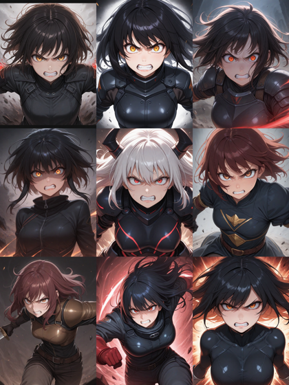 Nova Anime v7.0 - 歯ぎしりする、悔しがる表情のプロンプト:画像13