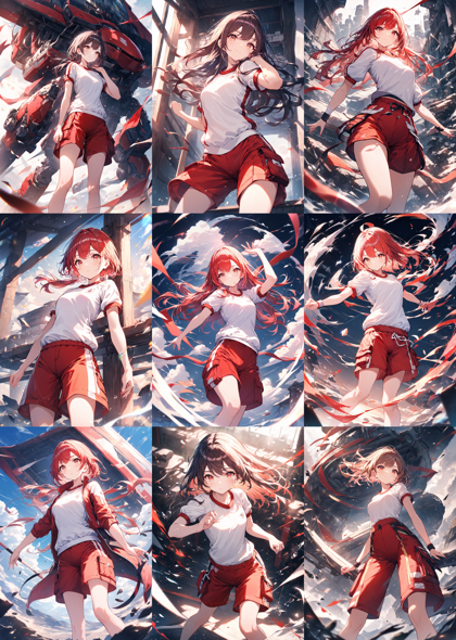 Animagine XL v4.0 opt - 体操着を表現するプロンプト、画像生成結果:画像5