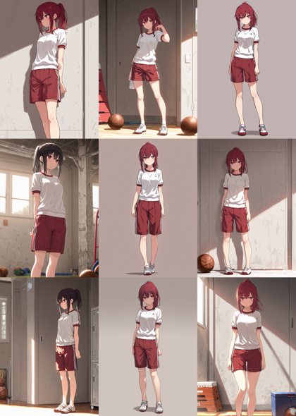 Hakushi Mix v1.3 - 体操着を表現するプロンプト、画像生成結果:画像8