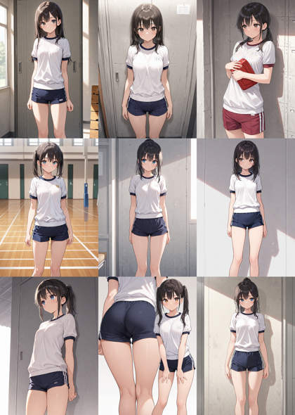 Nova Anime XL v9.0 - 体操着を表現するプロンプト、画像生成結果:画像3
