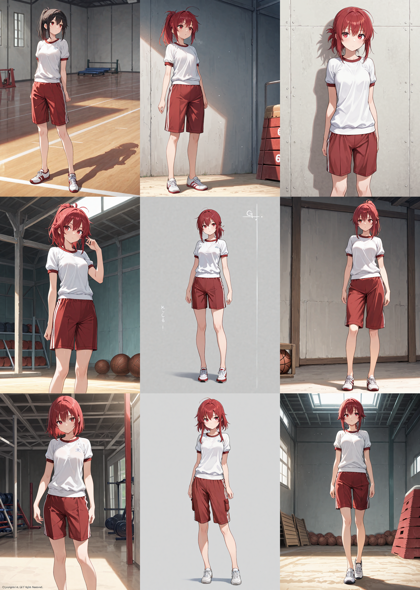Nova Anime XL v9.0 - 体操着を表現するプロンプト、画像生成結果:画像7