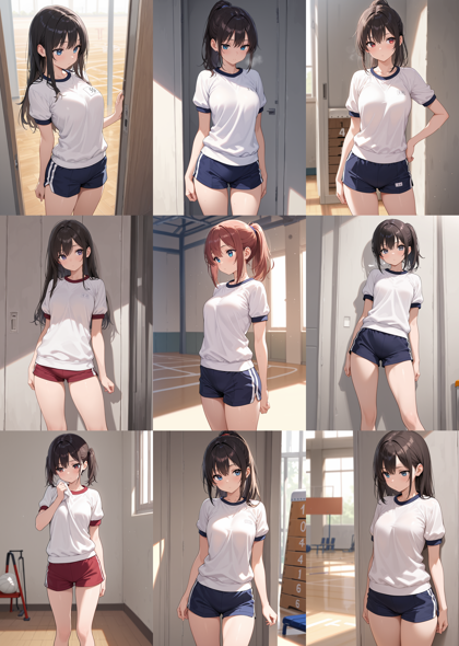 WAI-NSFW-Illustrious v14.0 - 体操着を表現するプロンプト、画像生成結果:画像2