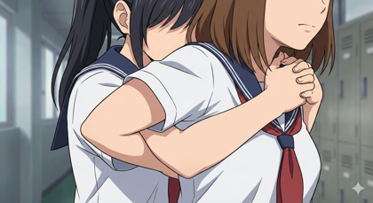 羽交い絞めのポーズのプロンプトと画像生成結果:画像17