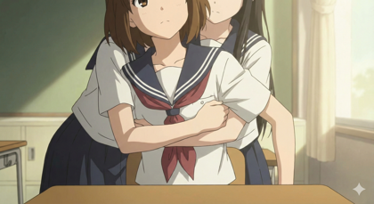 羽交い絞めのポーズのプロンプトと画像生成結果:画像18