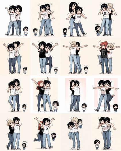 Obsidian Anise v1.0 - 羽交い絞めのポーズのプロンプトと画像生成結果:画像5