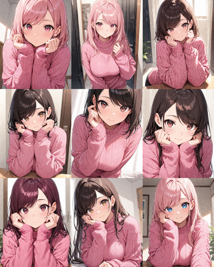 Nova Anime XL v11.0 - 髪の毛を左右に分けるヘアスタイルを表現するプロンプト、画像生成結果:画像8
