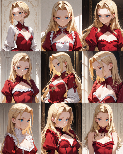 Nova Anime XL v12.5 - 髪の毛を左右に分けるヘアスタイルを表現するプロンプト、画像生成結果:画像12