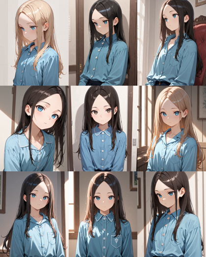 Prefect Illustrious v3 - 髪の毛を左右に分けるヘアスタイルを表現するプロンプト、画像生成結果:画像4