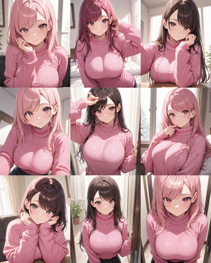 Prefect Illustrious v3 - 髪の毛を左右に分けるヘアスタイルを表現するプロンプト、画像生成結果:画像9