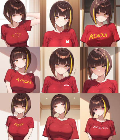 Prefect illustrious XL v7.0 - おかっぱ頭、ボブカットのヘアスタイルを表現するプロンプト、画像生成結果:画像14