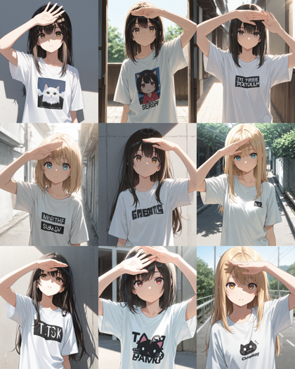 Unholy Desire Mix - Sinister v7.0 - 手で日差しを避ける、手を目の上にかざすポーズのプロンプト:画像3