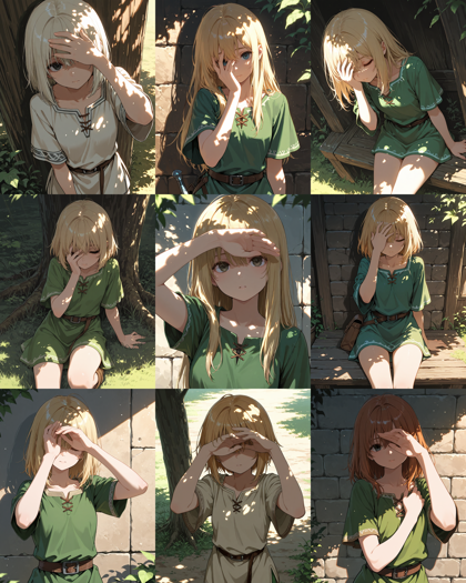 Unholy Desire Mix - Sinister v7.0 - 手で日差しを避ける、手を目の上にかざすポーズのプロンプト:画像8