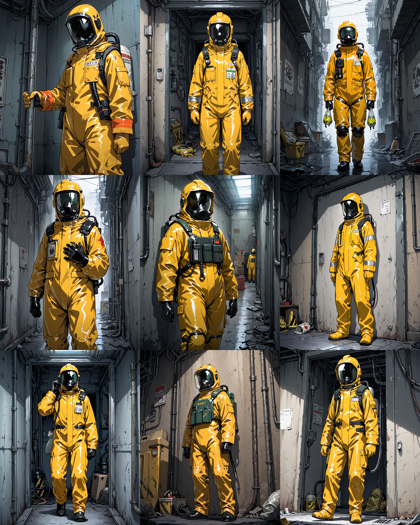 Hakushi Mix v1.41 - 化学防護服、生物防護服を表現するプロンプト、画像生成結果:画像6