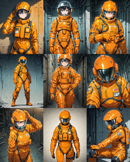 Nova Anime XL v12.5 - 化学防護服、生物防護服を表現するプロンプト、画像生成結果:画像12