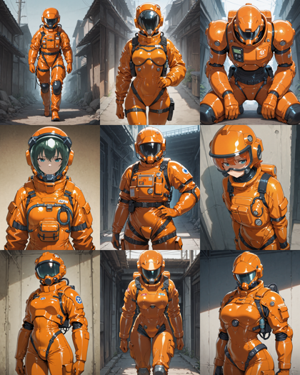 Prefect illustrious XL v4 - 化学防護服、生物防護服を表現するプロンプト、画像生成結果:画像13