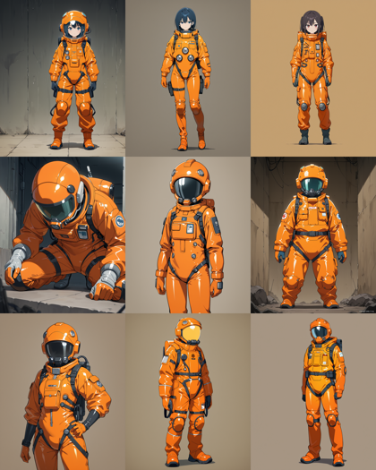 WAI-illustrious-SDXL v15.0 - 化学防護服、生物防護服を表現するプロンプト、画像生成結果:画像11