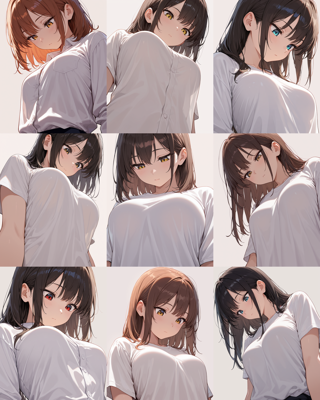 WAI-NSFW Illustrious v14.0 - 顔の向きに関するプロンプト - 上を見る、下を見るなど:画像6