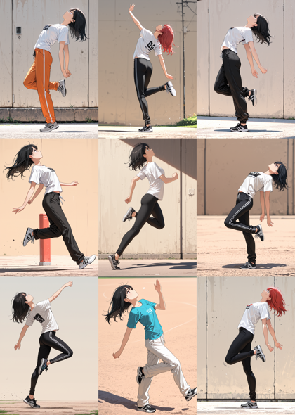 AlcAI - AnimeHaven Awakening - v30 - 踵で着地、接地しているポーズを表現するプロンプト、画像生成結果:画像8