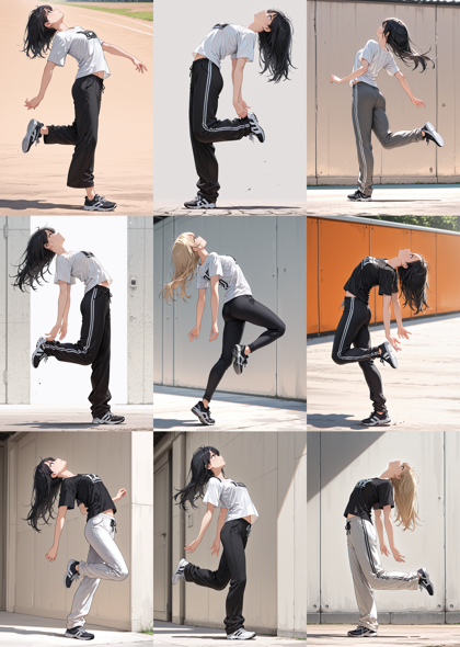 AlcAI - AnimeHaven Elysium - v10 - 踵で着地、接地しているポーズを表現するプロンプト、画像生成結果:画像9