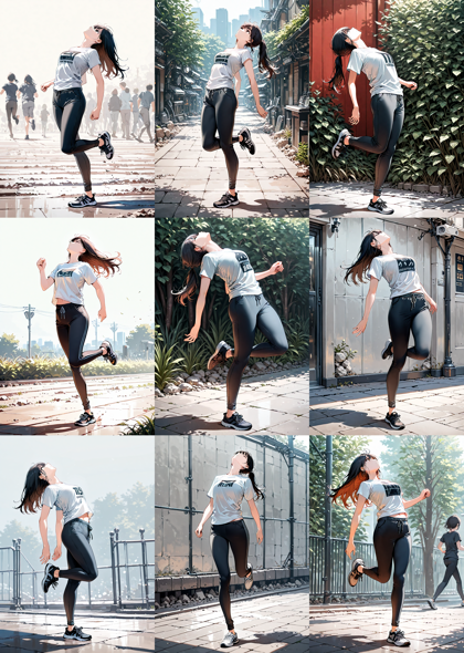 CatPony-Dark Ani-il v3.1 - 踵で着地、接地しているポーズを表現するプロンプト、画像生成結果:画像39