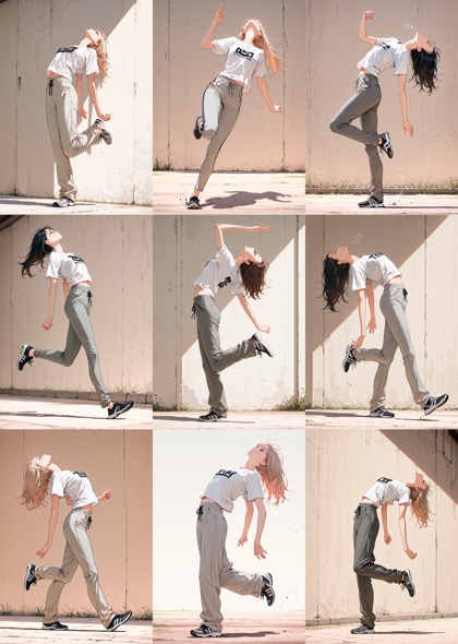 endlustria-LUMICA v2 - 踵で着地、接地しているポーズを表現するプロンプト、画像生成結果:画像59