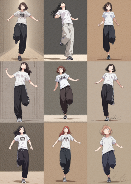 HarmoniQMix ePred v2.1 - 踵で着地、接地しているポーズを表現するプロンプト、画像生成結果:画像37