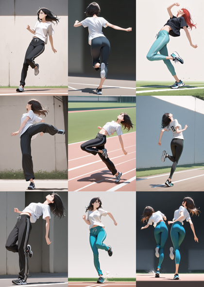 Hassaku XL v3.2 - 踵で着地、接地しているポーズを表現するプロンプト、画像生成結果:画像15