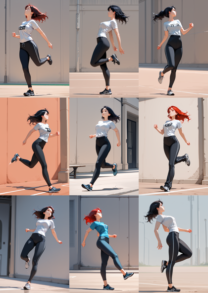 iLLuSTRiouS from HaDeS v5.0 - 踵で着地、接地しているポーズを表現するプロンプト、画像生成結果:画像46