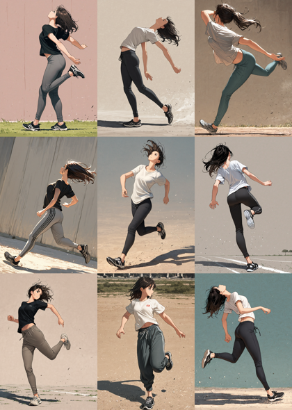 Indigo Furry Mix XL NoobAI EPS X 10 - 踵で着地、接地しているポーズを表現するプロンプト、画像生成結果:画像47