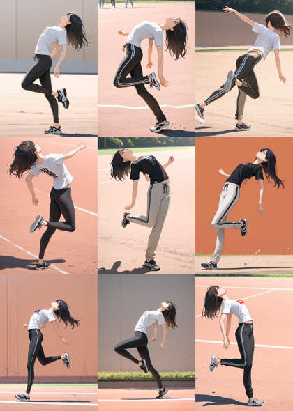 Izariamagemix_Illstrious v5.0 - 踵で着地、接地しているポーズを表現するプロンプト、画像生成結果:画像48