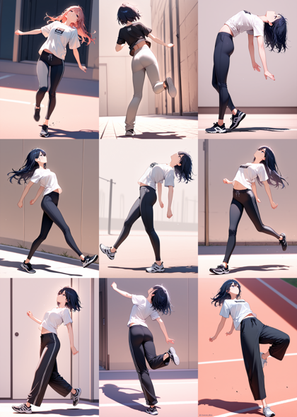 JANKU v6 - 踵で着地、接地しているポーズを表現するプロンプト、画像生成結果:画像7