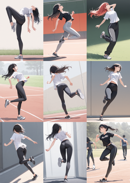 LizMix Version 21 - 踵で着地、接地しているポーズを表現するプロンプト、画像生成結果:画像65