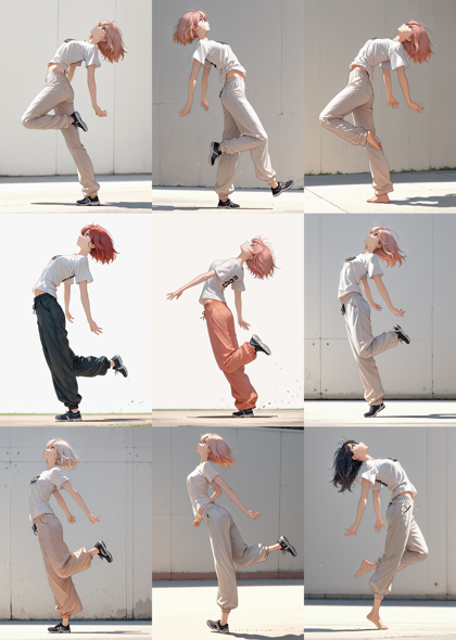 nununu_mix v4.0 - 踵で着地、接地しているポーズを表現するプロンプト、画像生成結果:画像62