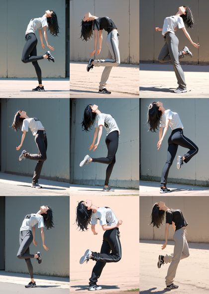 One obsession v18 - 踵で着地、接地しているポーズを表現するプロンプト、画像生成結果:画像16