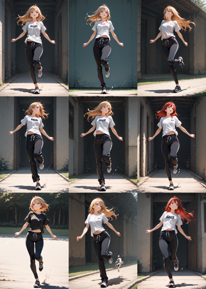 PPPAnimix-IL 17.0 - 踵で着地、接地しているポーズを表現するプロンプト、画像生成結果:画像63