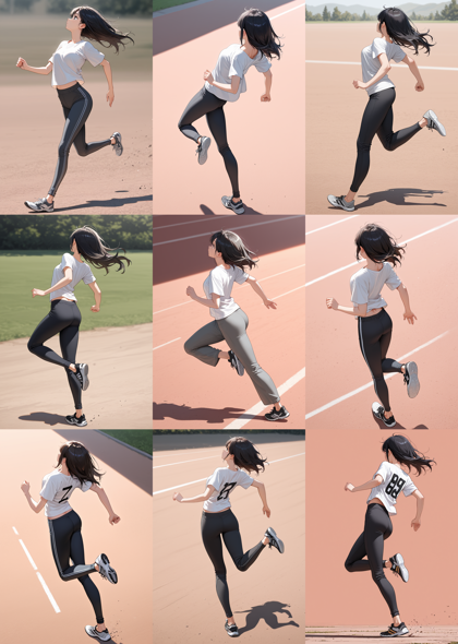 REED MIX illustrious SDXL s1.0 - 踵で着地、接地しているポーズを表現するプロンプト、画像生成結果:画像55