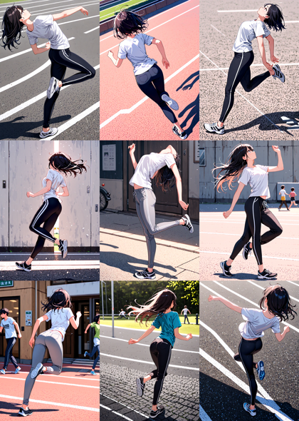 TanemoMix v6 - 踵で着地、接地しているポーズを表現するプロンプト、画像生成結果:画像31