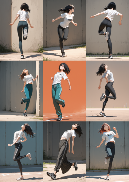 WooMix v1.98 l2 - 踵で着地、接地しているポーズを表現するプロンプト、画像生成結果:画像26