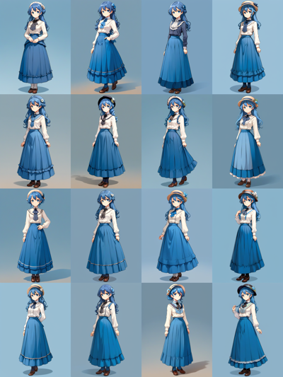 BluePencil XL v1.0.0 - 胸下まであるスカートを描画するプロンプト:画像18
