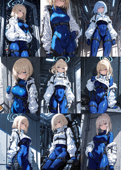 Hakushi Mix v1.41 - 腰、太もも、下半身にベルトをしているコスチュームを表現するプロンプト、画像生成結果:画像5